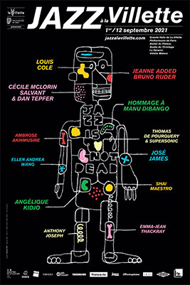 Affiche Jazz à la Villette 2021